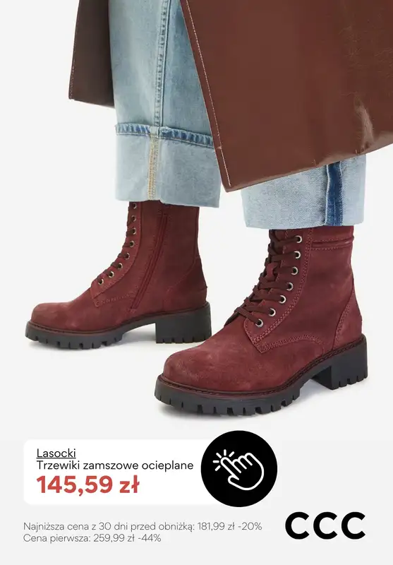 CCC - gazetka promocyjna BORDOWE obuwie damskie - PROMOCJE od piątku 06.02  - strona 5