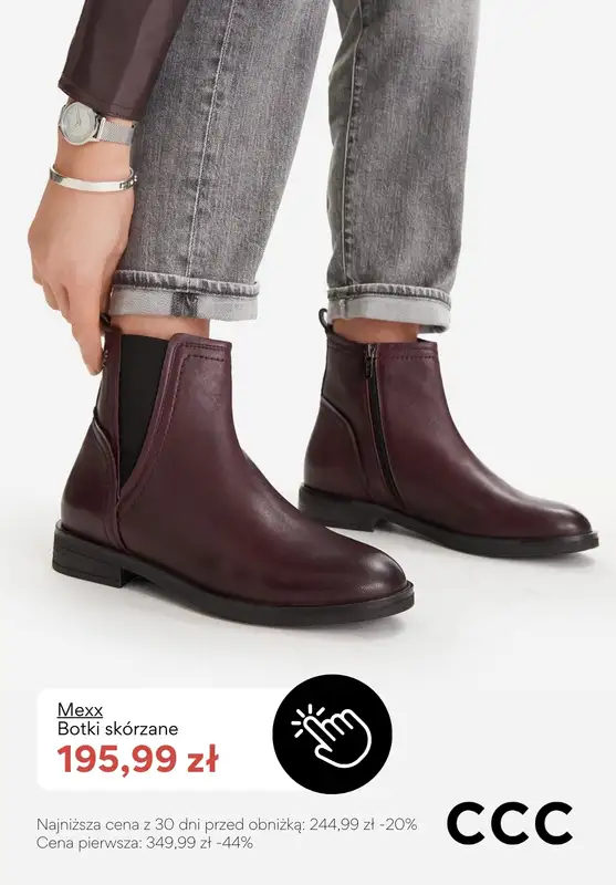 CCC - gazetka promocyjna BORDOWE obuwie damskie - PROMOCJE od piątku 06.02  - strona 10