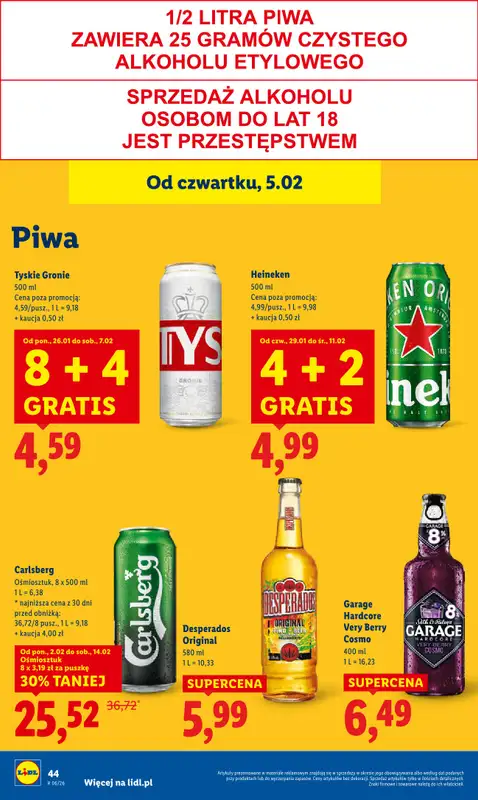 Lidl - gazetka promocyjna Oferta od czwartku od czwartku 05.02 do soboty 07.02 - strona 48