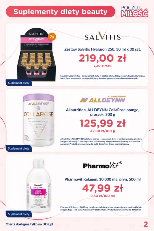 DOZ.PL - gazetka promocyjna Gazetka walentynkowa od poniedziałku 02.02 do niedzieli 15.02 - strona 2