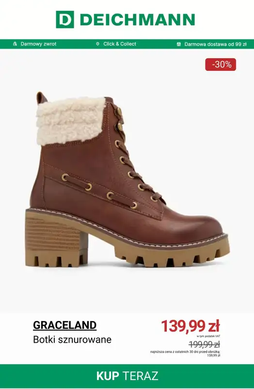 Deichmann - gazetka promocyjna Botki na obcasie do -50% od piątku 06.02  - strona 7