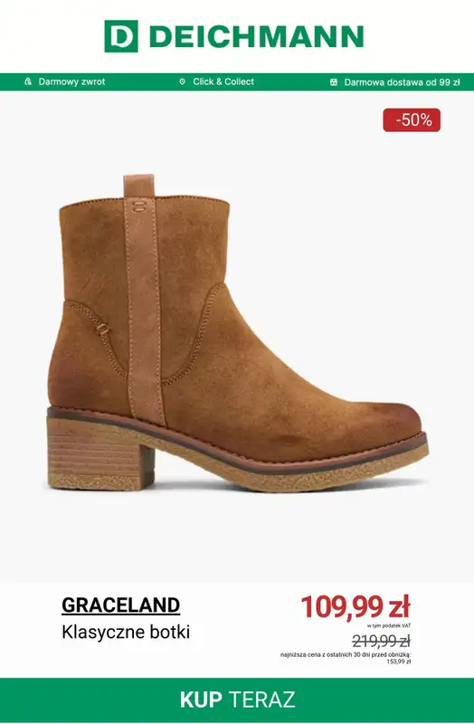 Deichmann - gazetka promocyjna Botki na obcasie do -50% od piątku 06.02  - strona 4