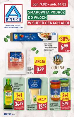 Aldi - gazetka promocyjna Smakowita podróż do Włoch z Aldi! od poniedziałku 09.02 do soboty 14.02