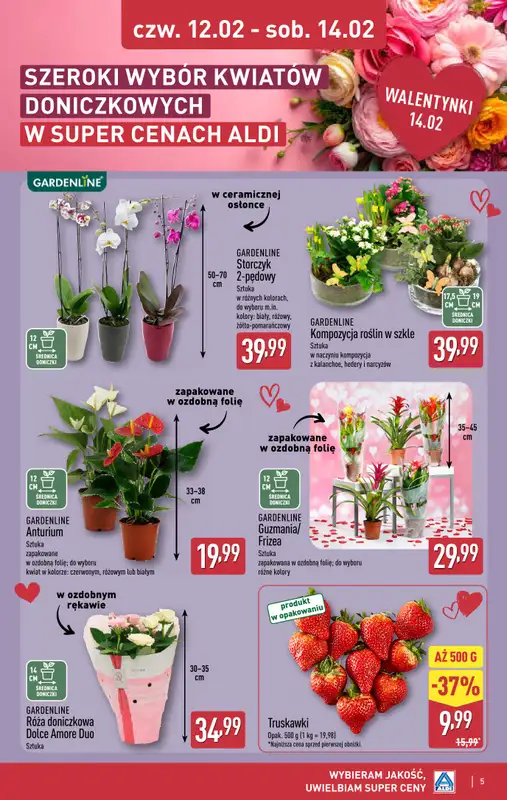 Aldi - gazetka promocyjna Walentynki w super cenach Aldi! od poniedziałku 09.02 do soboty 14.02 - strona 5
