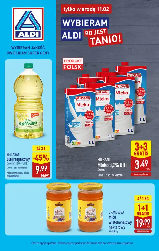 Aldi - gazetka promocyjna Najlepsze oferty na środę w Aldi!  