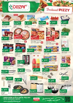 CEZAR Delikatesy - gazetka promocyjna Festiwal Pizzy od piątku 06.02 do środy 18.02