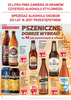 Kaufland - gazetka promocyjna Oferta Kaufland od czwartku 05.02 do wtorku 10.02 - strona 42