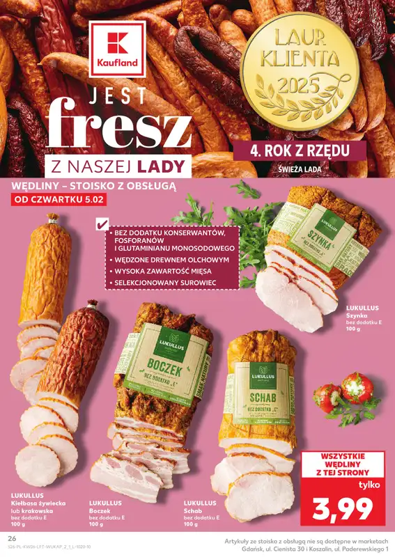 Kaufland - gazetka promocyjna Oferta Kaufland od czwartku 05.02 do wtorku 10.02 - strona 26