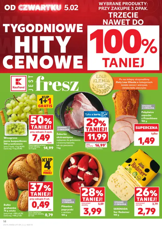 Kaufland - gazetka promocyjna Oferta Kaufland od czwartku 05.02 do wtorku 10.02 - strona 14