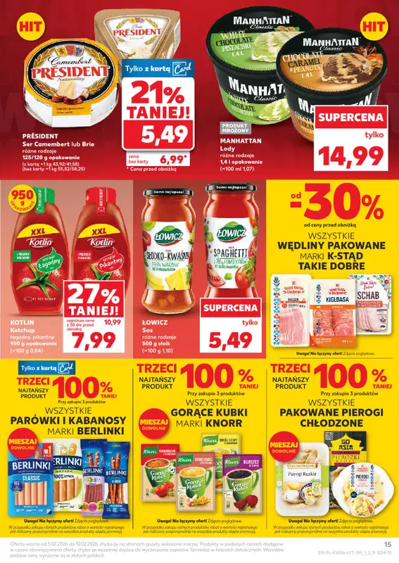 Kaufland - gazetka promocyjna Oferta Kaufland od czwartku 05.02 do wtorku 10.02 - strona 15
