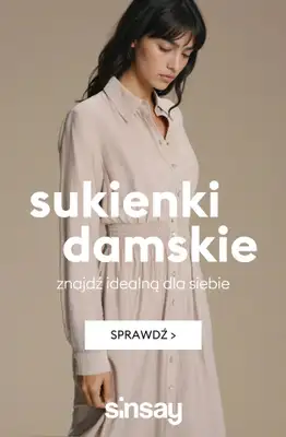 Sinsay - gazetka promocyjna Sukienki damskie - od 39,99 PLN od soboty 07.02 do piątku 13.02