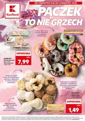 Kaufland - gazetka promocyjna Oferta Kaufland - Pączki od czwartku 05.02 do czwartku 12.02