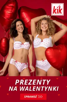 KiK - gazetka promocyjna Prezenty walentynkowe dla niej – w super cenach! od piątku 06.02 do niedzieli 22.02