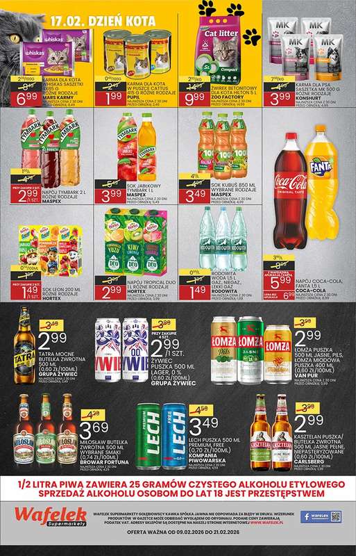 Wafelek - gazetka promocyjna Gazetka od poniedziałku 09.02 do soboty 21.02 - strona 8
