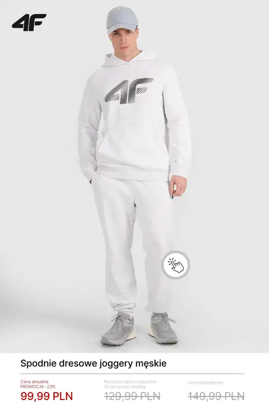 4F - gazetka promocyjna Bluzy i spodnie dresowe dla niego od piątku 06.02  - strona 7