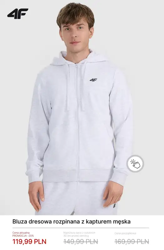 4F - gazetka promocyjna Bluzy i spodnie dresowe dla niego od piątku 06.02  - strona 6