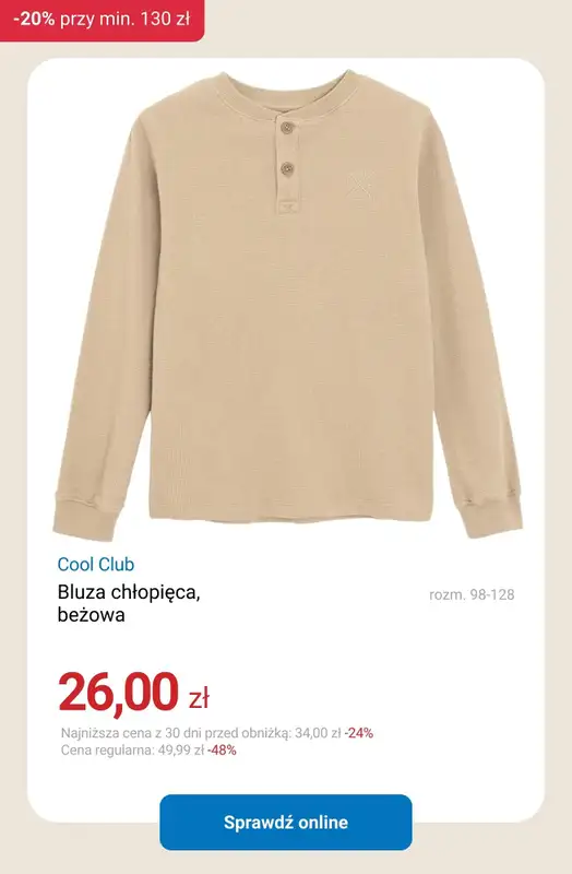 Smyk - gazetka promocyjna -20% przy zakupach za min. 130 zł od piątku 06.02 do poniedziałku 09.02 - strona 5