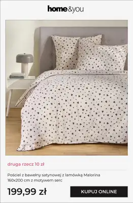 home&you - gazetka promocyjna Pościel - druga rzecz 10 zł od piątku 06.02 do poniedziałku 09.02 - strona 9
