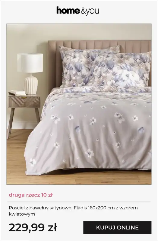 home&you - gazetka promocyjna Pościel - druga rzecz 10 zł od piątku 06.02 do poniedziałku 09.02 - strona 4
