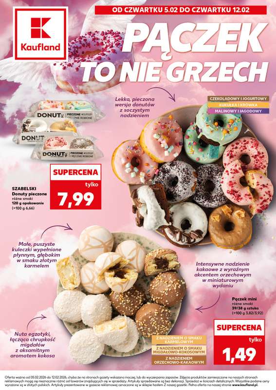 Kaufland - gazetka promocyjna Oferta Kaufland - Pączki od czwartku 05.02 do czwartku 12.02