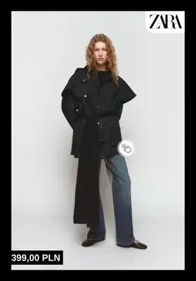 Zara - gazetka promocyjna Płaszcze i trencze na nowy sezon od piątku 06.02  - strona 9