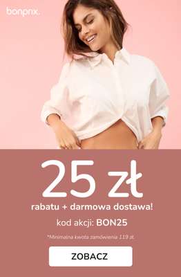 bonprix - gazetka promocyjna 25 zł rabatu + darmowa dostawa z KODEM! od piątku 06.02 do soboty 07.02