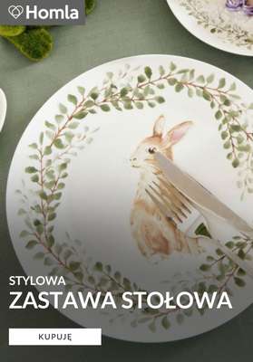Homla - gazetka promocyjna Stylowa zastawa stołowa od piątku 06.02 