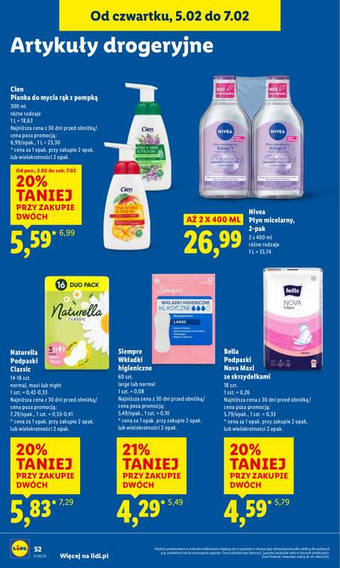Lidl - gazetka promocyjna Oferta od czwartku od czwartku 05.02 do soboty 07.02 - strona 56