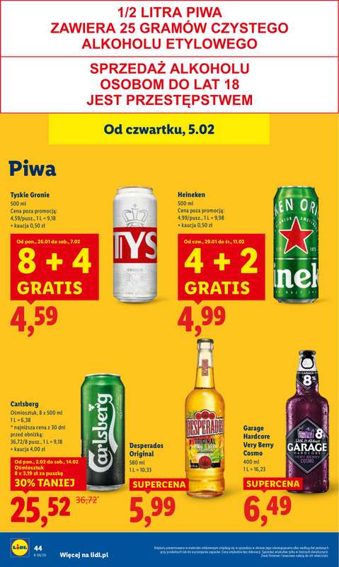 Lidl - gazetka promocyjna Oferta od czwartku od czwartku 05.02 do soboty 07.02 - strona 48