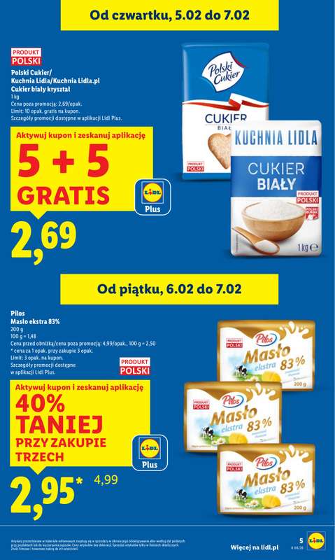 Lidl - gazetka promocyjna Oferta od czwartku od czwartku 05.02 do soboty 07.02 - strona 5