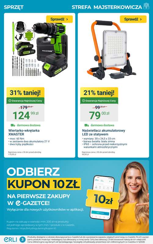 ERLI - gazetka promocyjna Bestsellery dla Majsterkowicza! od piątku 06.02 do niedzieli 08.02 - strona 3