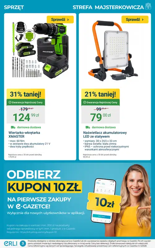 ERLI - gazetka promocyjna Bestsellery dla Majsterkowicza! od piątku 06.02 do niedzieli 08.02 - strona 3