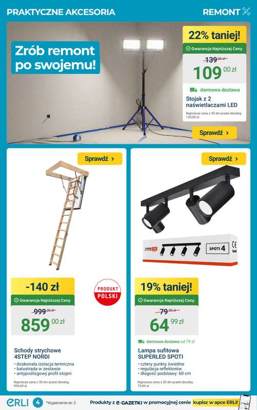 ERLI - gazetka promocyjna Bestsellery dla Majsterkowicza! od piątku 06.02 do niedzieli 08.02 - strona 4