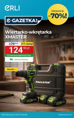 ERLI - gazetka promocyjna Bestsellery dla Majsterkowicza! od piątku 06.02 do niedzieli 08.02