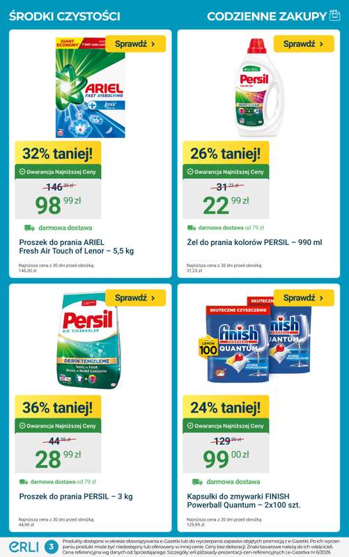 ERLI - gazetka promocyjna SUPERMARKET DLA CIEBIE I PUPILA - hitowe ceny na Erli! od poniedziałku 09.02 do niedzieli 15.02 - strona 3