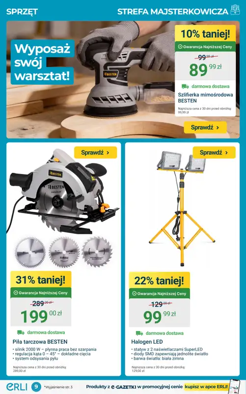 ERLI - gazetka promocyjna REMONTUJ, MEBLUJ I URZĄDZAJ - najtaniej z Erli! od poniedziałku 09.02 do niedzieli 15.02 - strona 9