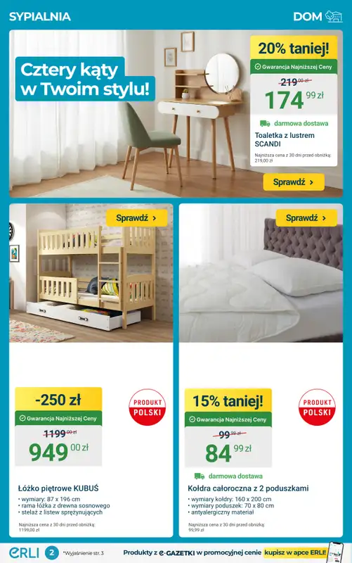 ERLI - gazetka promocyjna REMONTUJ, MEBLUJ I URZĄDZAJ - najtaniej z Erli! od poniedziałku 09.02 do niedzieli 15.02 - strona 2