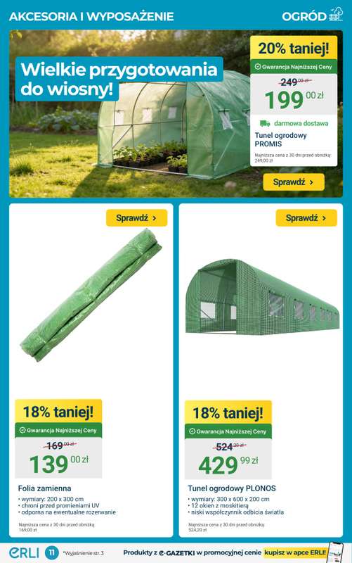 ERLI - gazetka promocyjna REMONTUJ, MEBLUJ I URZĄDZAJ - najtaniej z Erli! od poniedziałku 09.02 do niedzieli 15.02 - strona 11