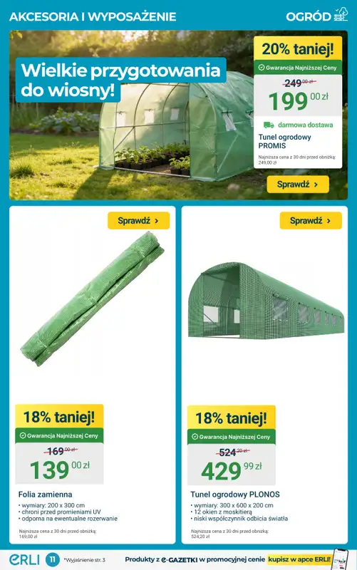 ERLI - gazetka promocyjna REMONTUJ, MEBLUJ I URZĄDZAJ - najtaniej z Erli! od poniedziałku 09.02 do niedzieli 15.02 - strona 11