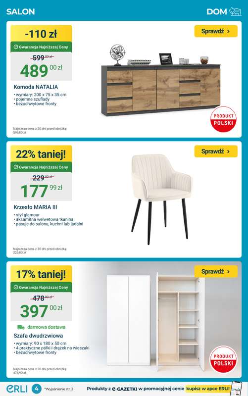 ERLI - gazetka promocyjna REMONTUJ, MEBLUJ I URZĄDZAJ - najtaniej z Erli! od poniedziałku 09.02 do niedzieli 15.02 - strona 4