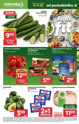 Stokrotka - gazetka promocyjna Gazetka Supermarket od poniedziałku 09.02 do środy 11.02