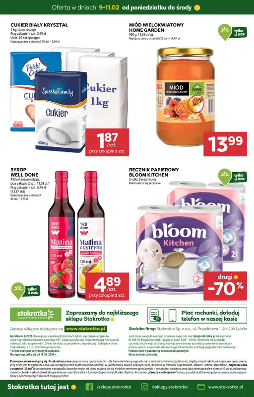 Stokrotka - gazetka promocyjna Gazetka Supermarket od poniedziałku 09.02 do środy 11.02 - strona 20