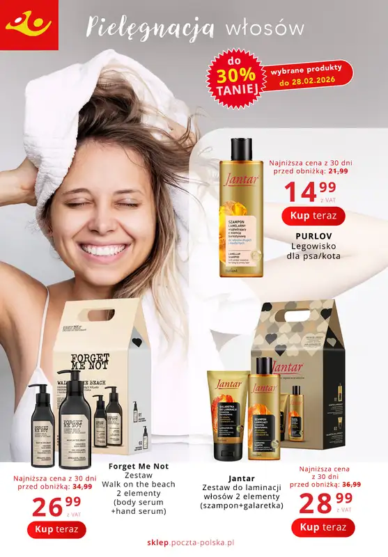 Poczta Polska - gazetka promocyjna Gazetka od poniedziałku 09.02 do niedzieli 22.02 - strona 4