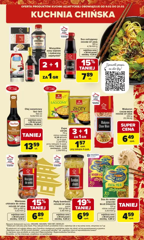 Carrefour Market - gazetka promocyjna Gazetka Kuchnia Azjatycka od poniedziałku 09.02 do soboty 21.02 - strona 7
