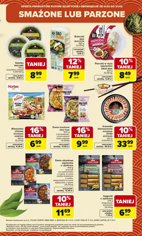 Carrefour Market - gazetka promocyjna Gazetka Kuchnia Azjatycka od poniedziałku 09.02 do soboty 21.02 - strona 13