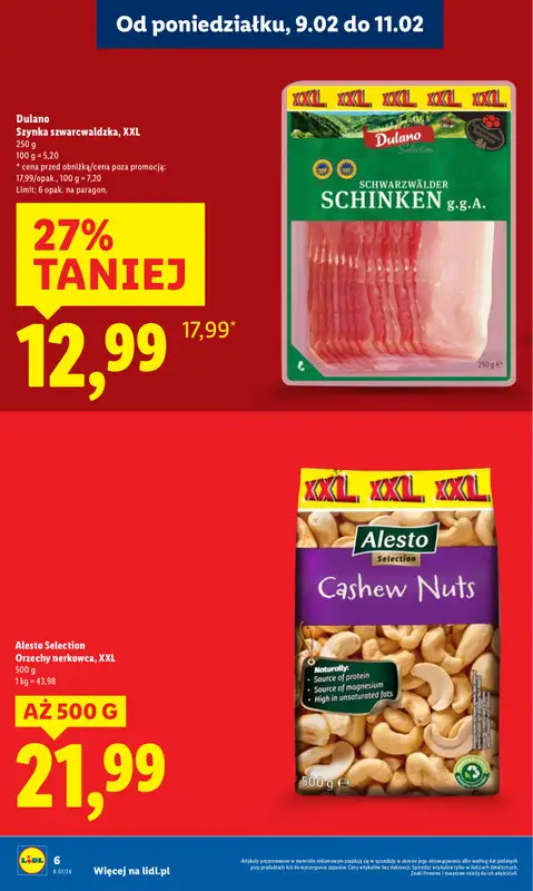 Lidl - gazetka promocyjna Oferta od poniedziałku od poniedziałku 09.02 do środy 11.02 - strona 6