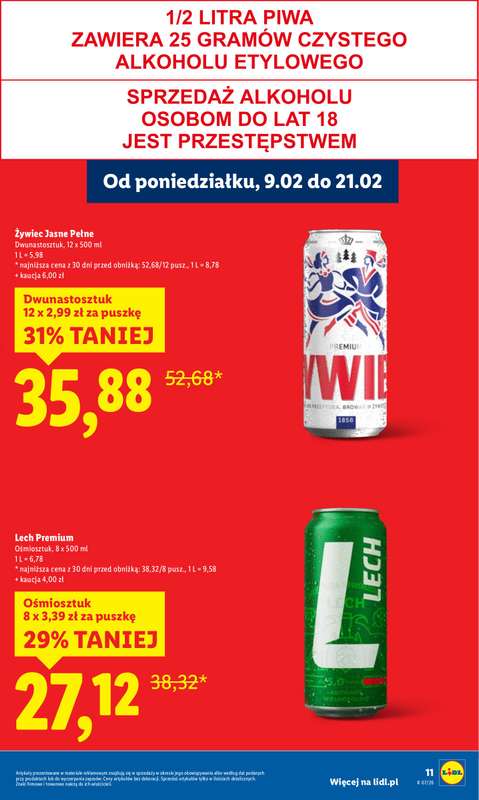 Lidl - gazetka promocyjna Oferta od poniedziałku od poniedziałku 09.02 do środy 11.02 - strona 11