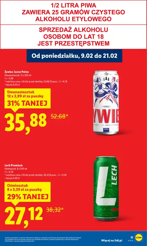 Lidl - gazetka promocyjna Oferta od poniedziałku od poniedziałku 09.02 do środy 11.02 - strona 11