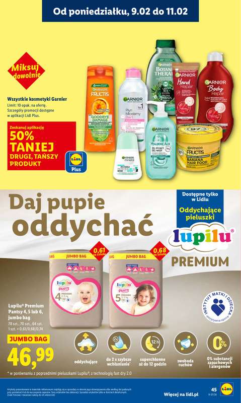 Lidl - gazetka promocyjna Oferta od poniedziałku od poniedziałku 09.02 do środy 11.02 - strona 45