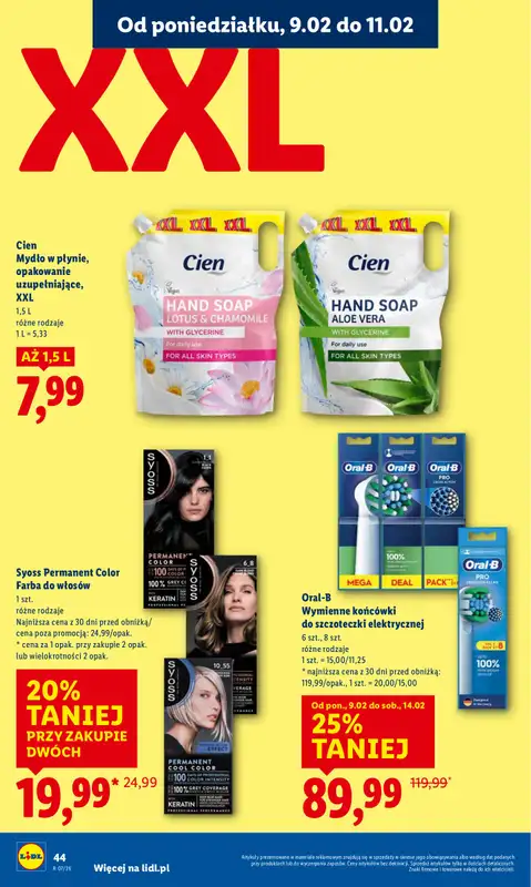 Lidl - gazetka promocyjna Oferta od poniedziałku od poniedziałku 09.02 do środy 11.02 - strona 44